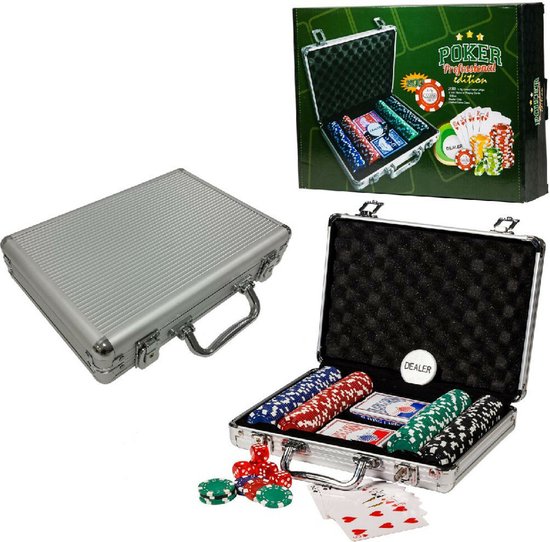 Poker set alu koffer 200 dlg