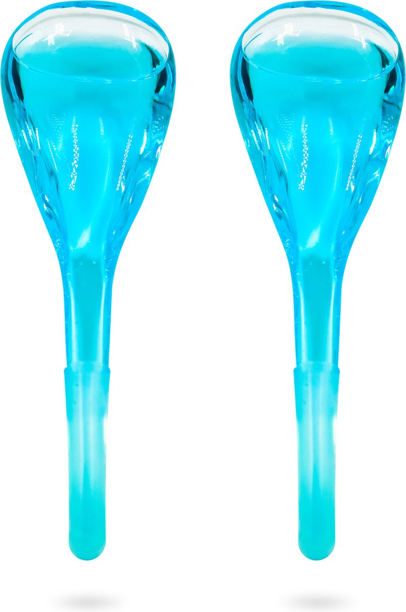 Soft & Silky - Ice globes - Blauw - 2 Pack - Ice roller - Gezichtsmassage - Warm / Koud - Ice roller gezicht - Dermaroller - Face roller - ijs gezicht - Beauty Roller - Ijs roller