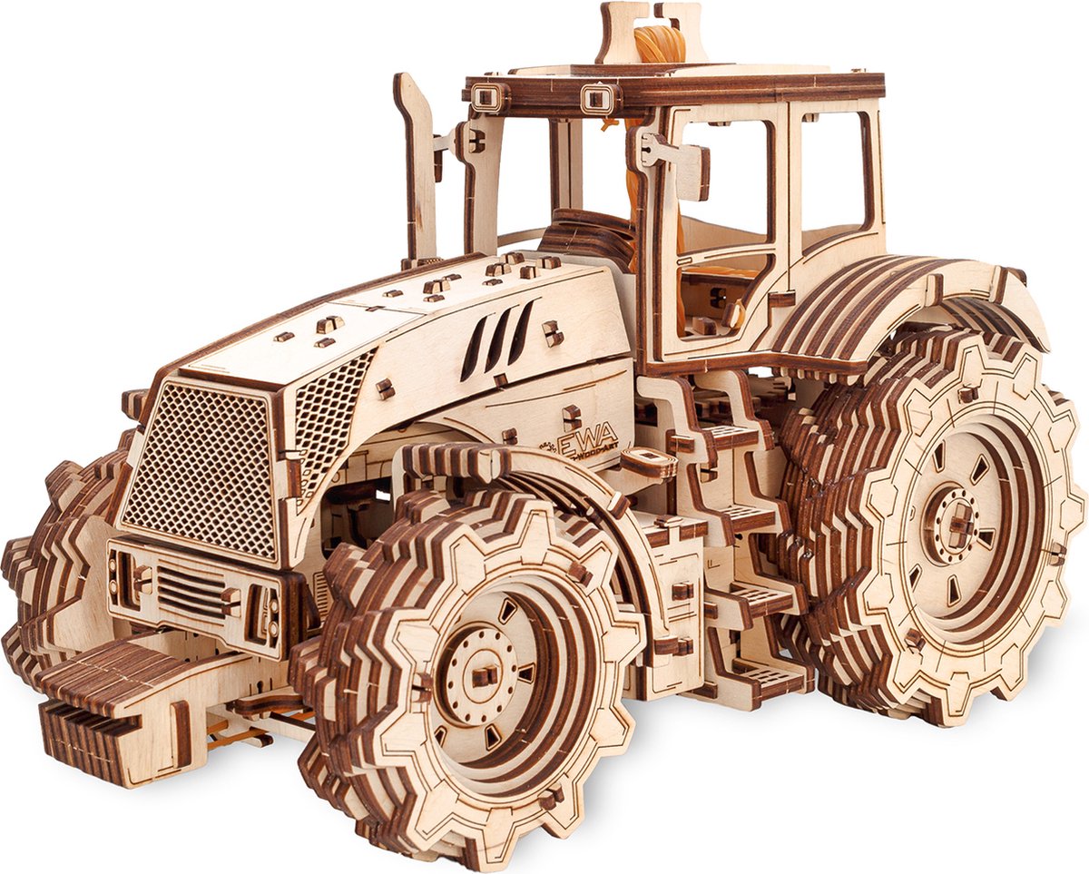 Eco-Wood-Art Tractor Houten Modelbouw