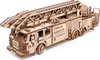 Eco Wood Art - Truck de Pompiers - Puzzle 3D en Bois - 37.8x9.8x12.2cm