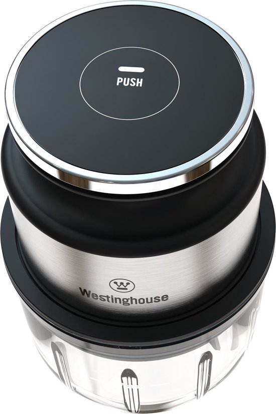Westinghouse Mini Chopper - 300 ml - Draadloos - USB Oplaadbaar - RVS - Elektrische Hakmolen - Multihakker van Westinghouse — afbeelding 2