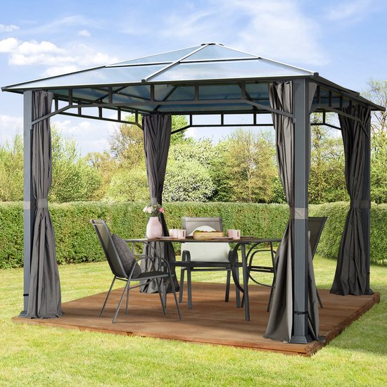 Outsunny - Tuinpaviljoen 3x3 meter