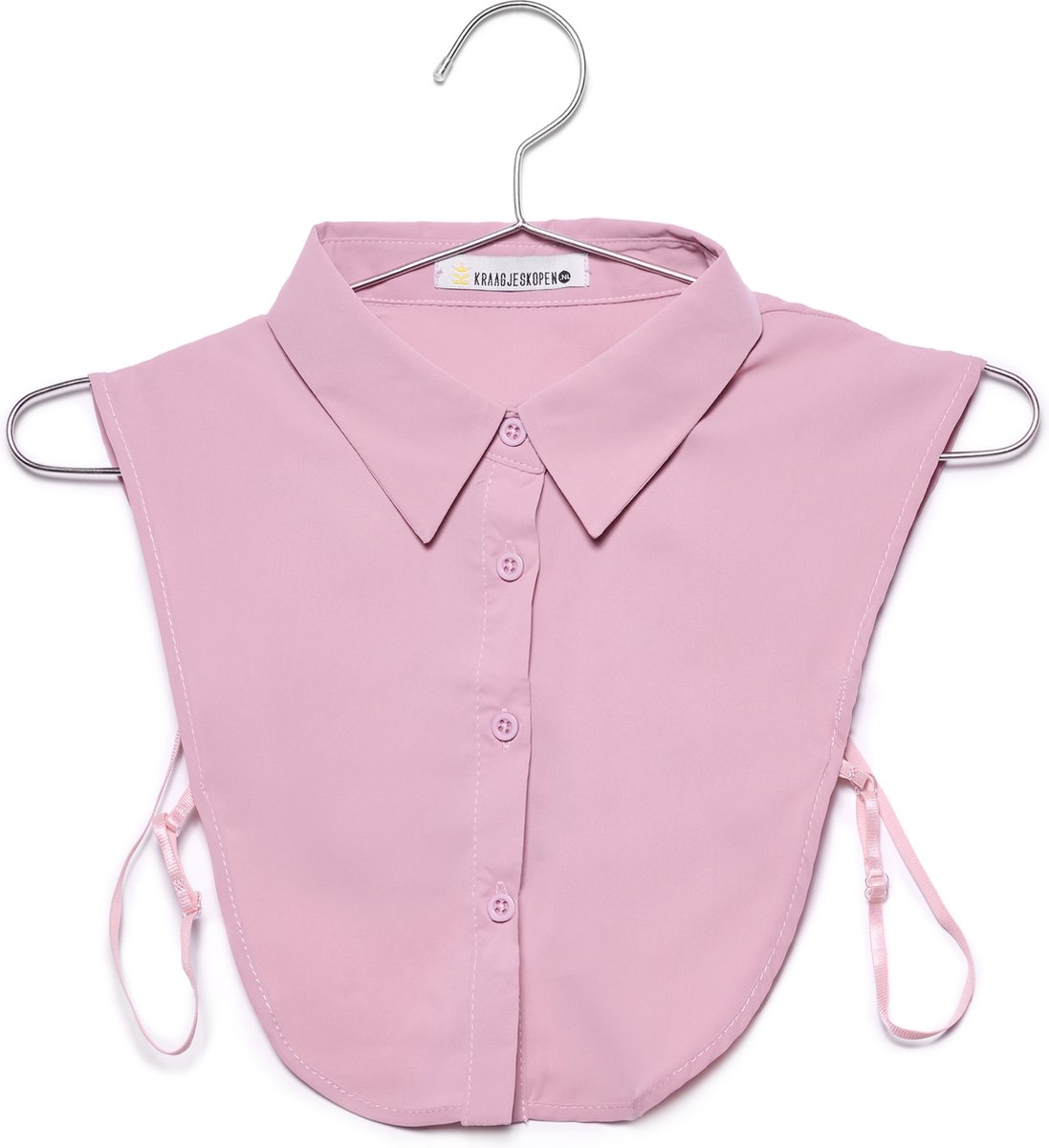 Lajetti - Oudroze Kraagje met Puntkraag - Dames Blouse Kraagje Los