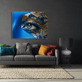 Wanddecoratie / Schilderij / Poster / Doek / Schilderstuk / Muurdecoratie / Fotokunst / Tafereel Blue eye gedrukt op Plexiglas