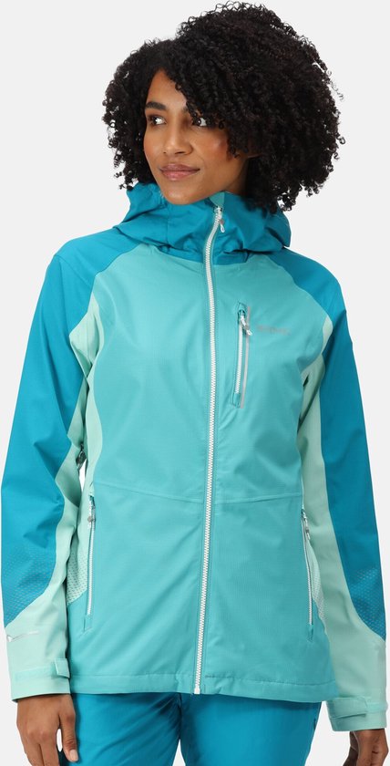 Regenjas voor dames, waterdicht, ademend, met capuchon, lange regenjas, grote maten, overgangsjas, licht, windbreaker, jas, trenchcoat, windparka, outdoorjas, softshelljas, windjack, donkergrijs, 3XL