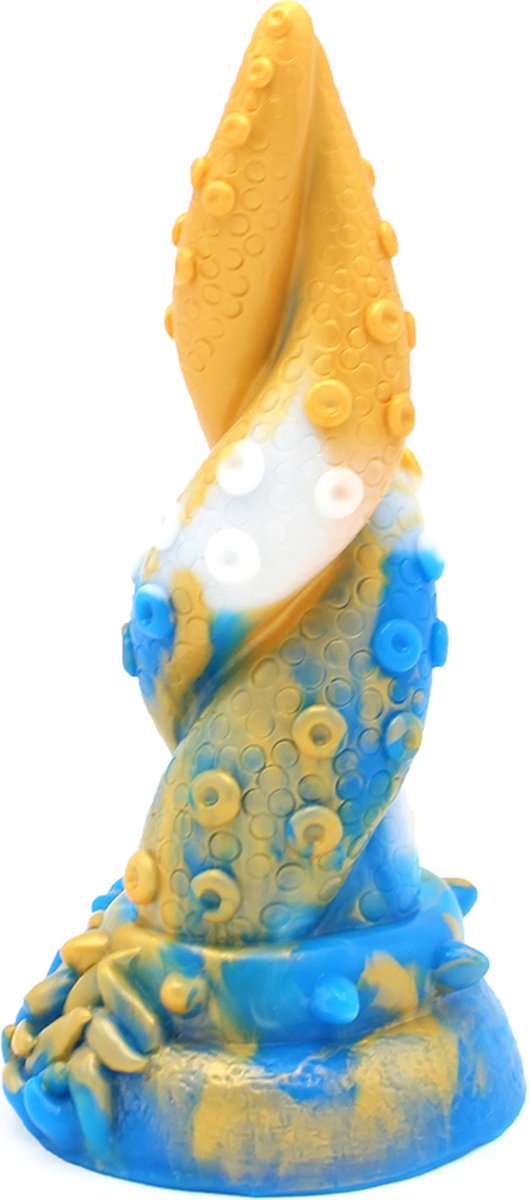 Kiotos Monstar - Dildo Beast 18 - Goud/Blauw/Wit