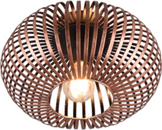 Japandi plafondlamp groen met stoffen kap - Bida Japandi plafondlamp groen met stoffen kap - Bida