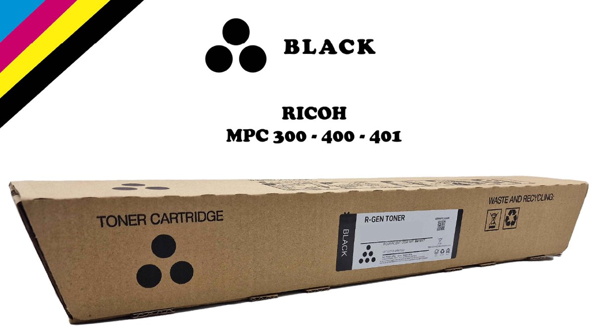 Toner Ricoh MP C300 / 400 / 401 Black – Compatible