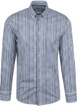State of Art - Chemise Rayures Blauw - Taille 4XL - Coupe Regular