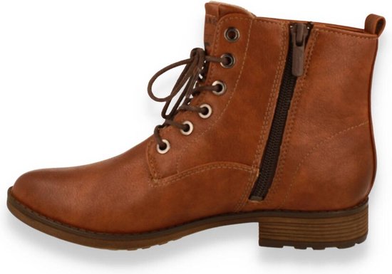 Mustang - Veterboots voor dames - Bruin