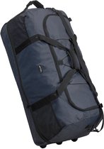 New Rebels Reistas met Wielen XXL 90-130 Liter - Uitbreidbare Duffelbag Trolley - Oprolbare Grote Vakantietas - Sporttas - Weekendtas - Navy Blauw