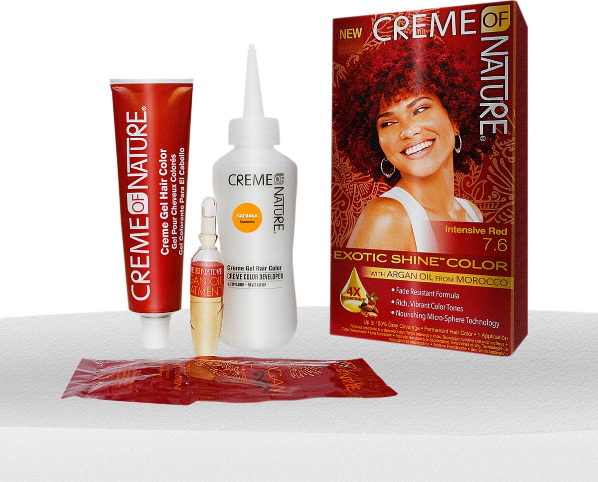 Teinture Capillaire Permanente Creme Of Nature Exotic Shine - Formule Crème à L'huile D'argan - Neuf