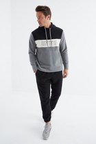 La Pèra Sweater - Hoodie - Heren Trui met Capuchon - Basic - Grijs Fleece - XL