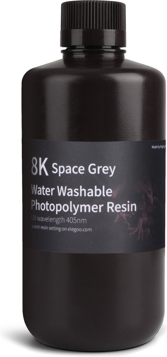 Elegoo - 8K Water Washable Resin space Grey - 1kg