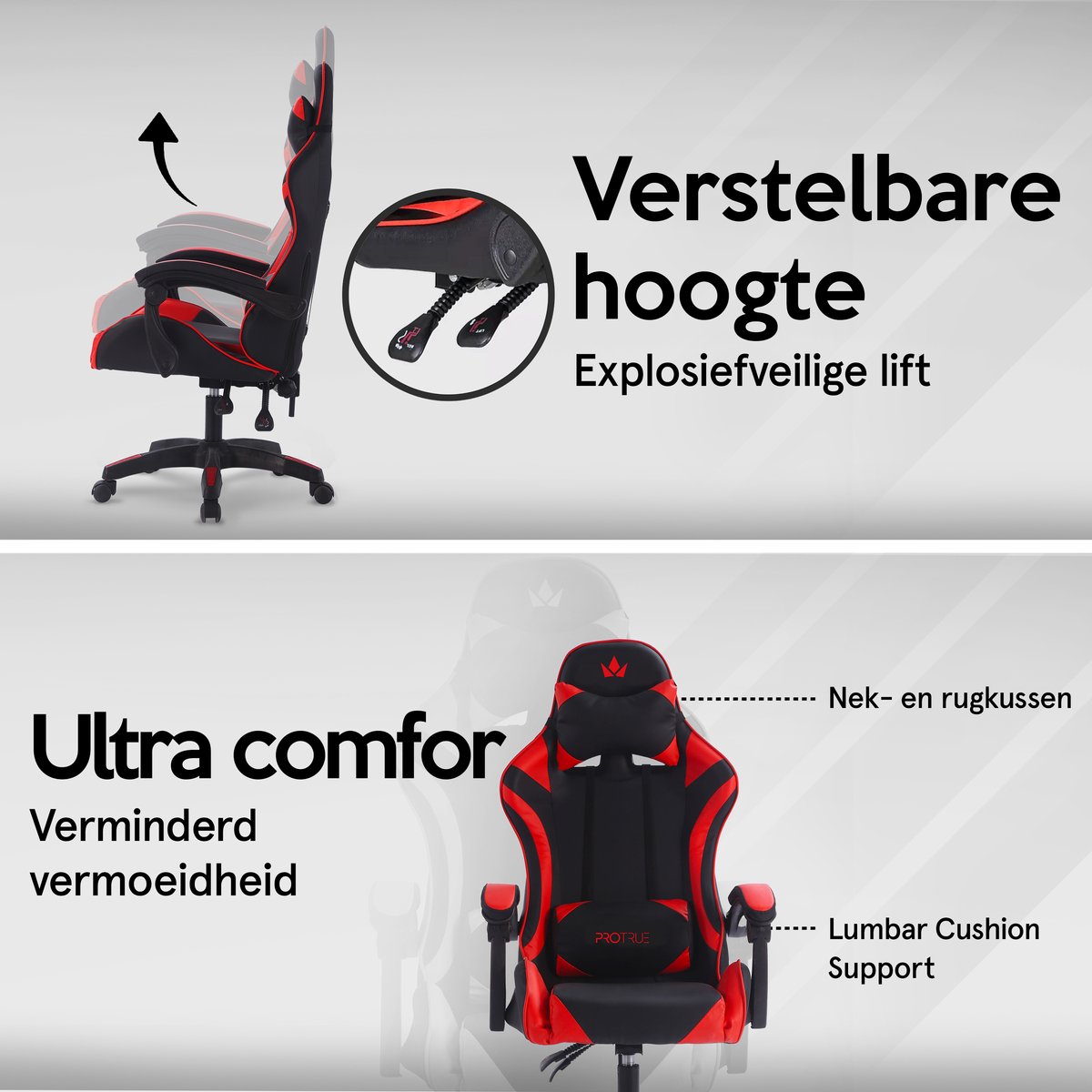 Gaming Stoel - Racing Game Chair - Bureaustoel Ergonomisch - Gamestoel met  kantelfunctie | bol.com