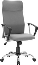 MIRA Home Bureaustoel - Stoel - Grijs - Stof - ‎79,6x51x23,6