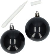Maak je eigen kerstbal - 2 Stuks - Krijt - Zwart - Kerstboom - Kerst - Creatief - Kerstmis - Kerstdecoratie
