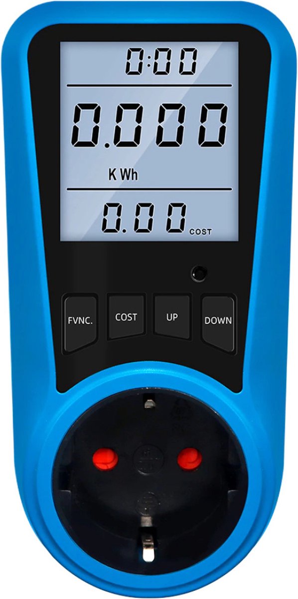 PiProducts Verbruiksmeter - Energiemeter - Energiekostenmeter – KWh meter – Stroomverbruik meter – Elektriciteitsmeter – Energiekosten - Stopcontact – Meerdere functies