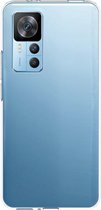 iMoshion Hoesje Siliconen Geschikt voor Xiaomi 12T Pro / 12T - iMoshion Softcase Backcover smartphone - Transparant