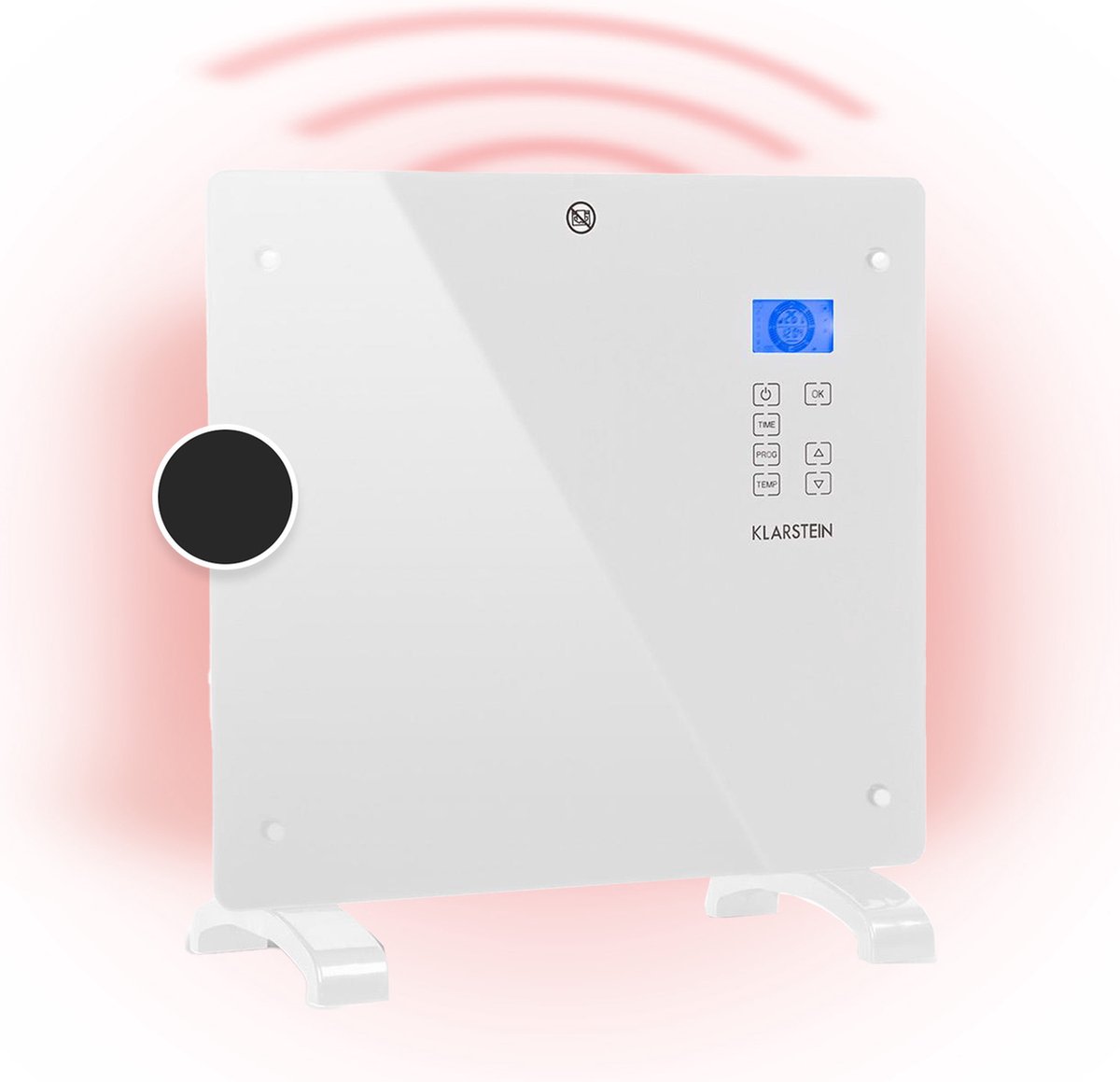 Klarstein Norderney Binnen Wit 1000 W Convector elektrisch verwarmingstoestel