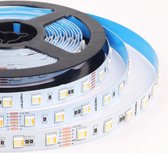 Mi-Light Mi-Boxer - (LSL5N01N) - 5050 RGB+CCT hoge kwaliteit LED strip - 5 Meter - 12mm breed - Alle RGB kleuren + Warm wit tot koud wit licht 2700K~6500K - Dimbaar - IP20
