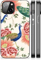 Dierenprint Telefoonhoesje geschikt voor Apple iPhone 14 Pink Peacock