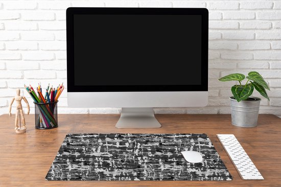 Bureau onderlegger 80x40 cm - Muismat Camouflage - Verf - Patronen - Bureaulegger xl - Desk mat beschermer - Computer muismatten