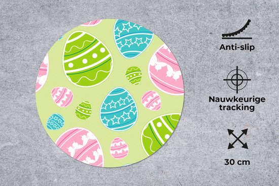 Muismat rond 50x50 cm - Mousepad Gefeliciteerd met het wondertje dat in je buik groeit