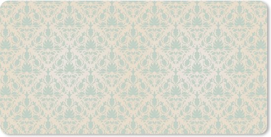 Foto: Bureauonderlegger damast vintage pastel design 60x30 muismat