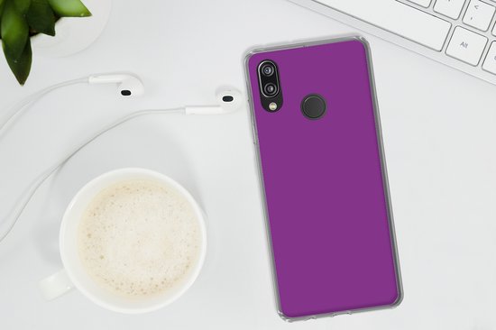Coque Huawei P20 Lite (2020) - Violet - Couleurs - Design - Motif - Coque de téléphone en Siliconen