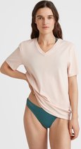 O'Neill T-Shirt Women ESSENTIALS V-NECK T-SHIRT Peach Whip L - Peach Whip 60% Cotton, 40% Recycled Polyester V-Neck