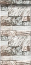 Origin Wallcoverings behang marmeren stenen lichtbruin - 337255 - 53 cm x 10,05 m