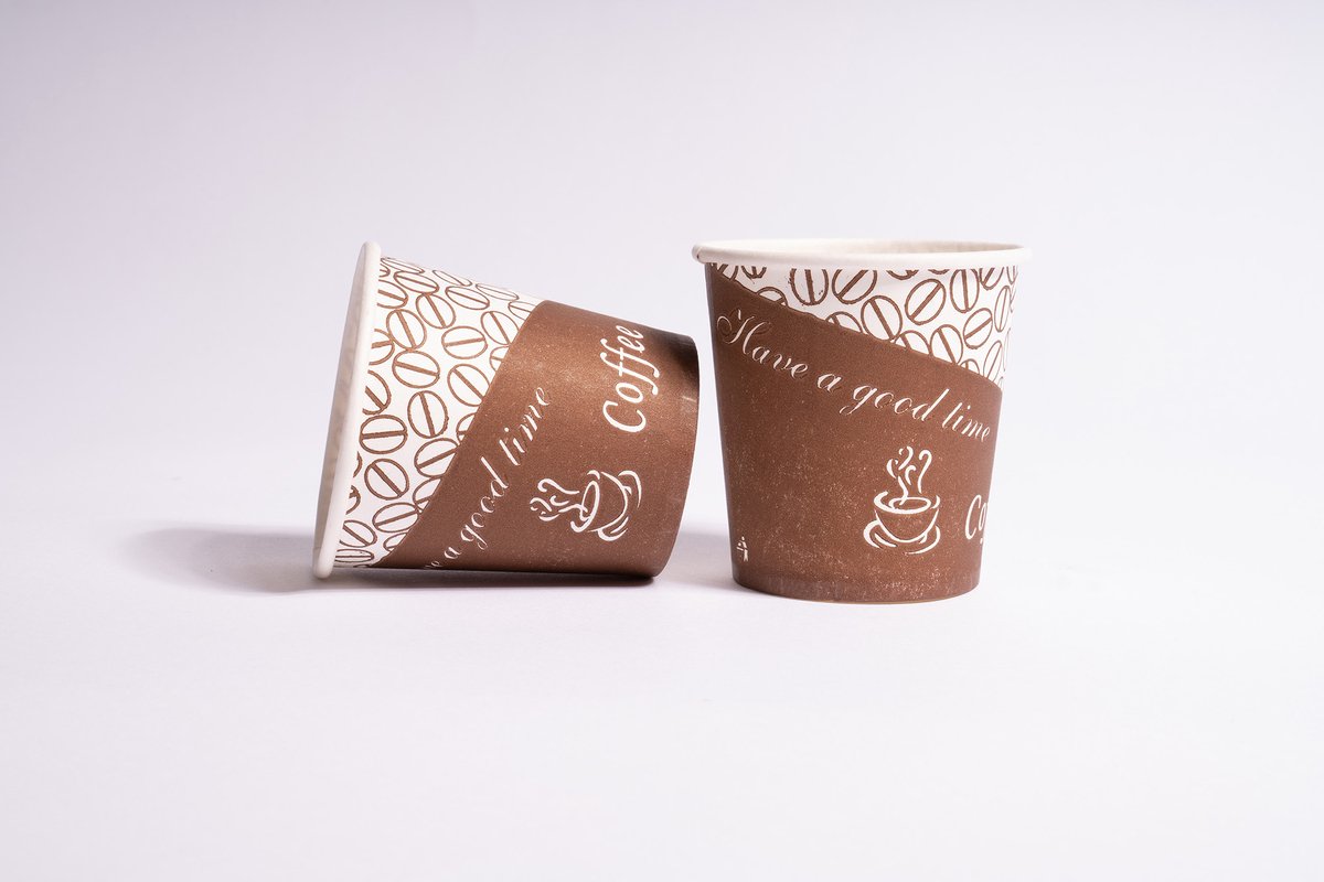 Tasse à café double paroi 8 oz 237 ml Zwart - 100 pièces - Gobelets en  papier jetables