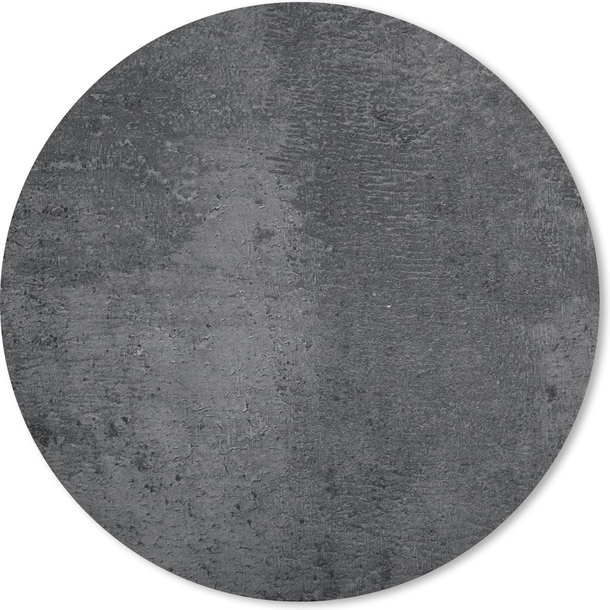 Muismat rond 30x30 cm - Mousepad Structuur - Beton print - Grijs - Industrieel - Rustiek - Ronde muismatten