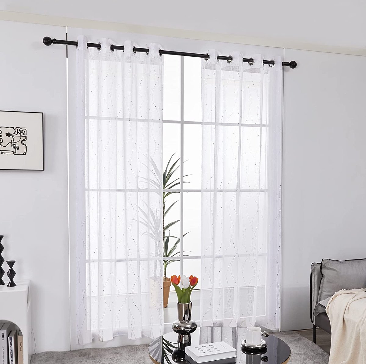 Deconovo Premium Vitrage – Woonkamer Raam Accessiores – Curtains – Voile