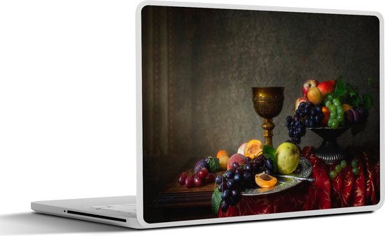 Laptop sticker - 11.6 inch - Rustiek - Tafel - Fruit - Stilleven - Beker - 30x21cm - Laptopstickers - Laptop skin - Cover