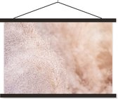 Posterhanger incl. Poster 60x40 cm - Schoolplaat - Pampasgras - Structuur - Planten - Natuur - Textielposter - Zwarte latten