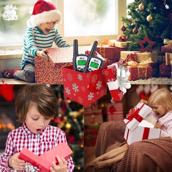 Monte Stivo® Walkie Talkie Kinder | 8-teiliges Set mit Kompass & Badge | Geschenke Kinder Outdoor Spielzeug für Junge und Mädchen