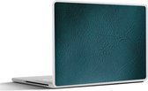 Autocollant pour ordinateur portable - 14 pouces - Cuir - Aspect cuir - Vert - Blauw - 32x5x23x5cm - Autocollants pour ordinateur portable - Peau pour ordinateur portable - Couverture