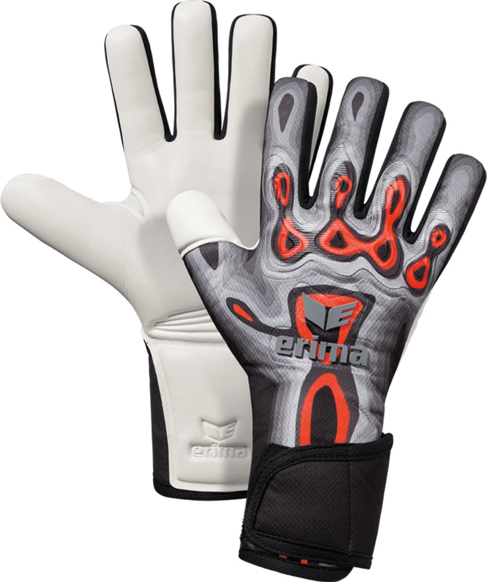 Erima Flex-Ray Pro Keepershandschoenen Heren - Zwart / Koraal / Wit | Maat: 9