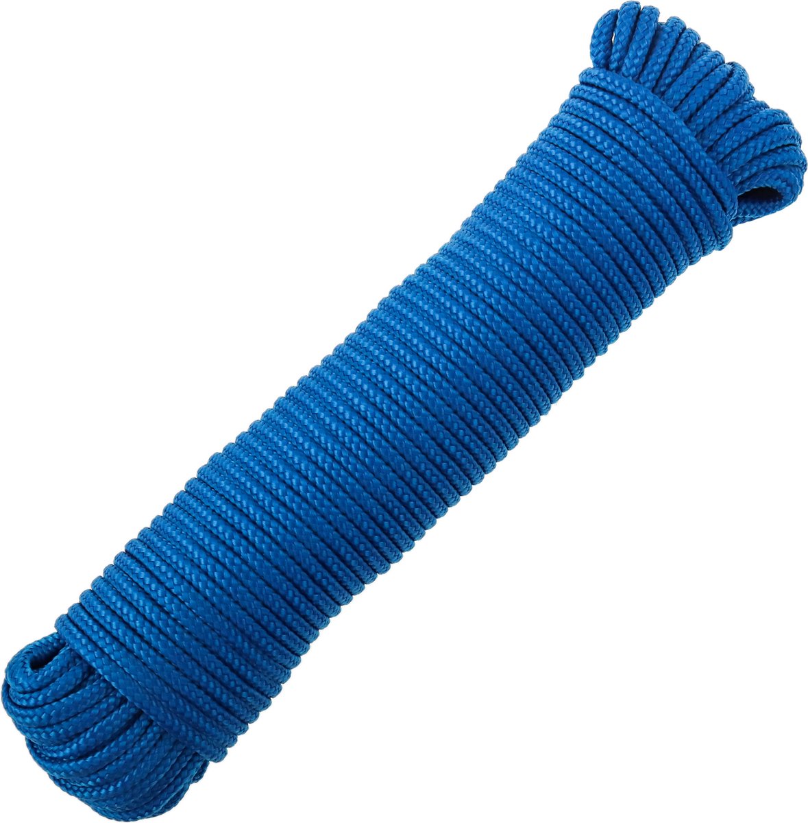PrimeMatik - Multifilament gevlochten touw PP 10 m x 3 mm blauw