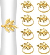 BOTC Servetringen - Set van 6 Gouden servetringen - Triangle - voor Bruiloft, Banket, Jubileum, Feest, Verjaardag, Festival