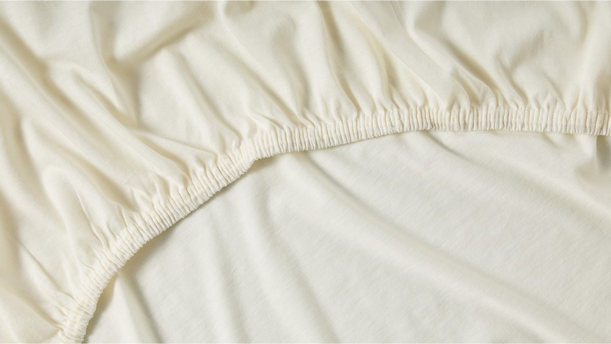 Cinderella single-split topper jersey 180 x 200 / 210cm (04) ivory (tot 15cm)