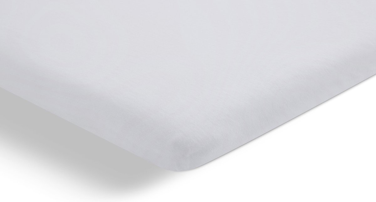 Cinderella single-split topper jersey 160 x 200 / 210cm (01)white (tot 15cm)