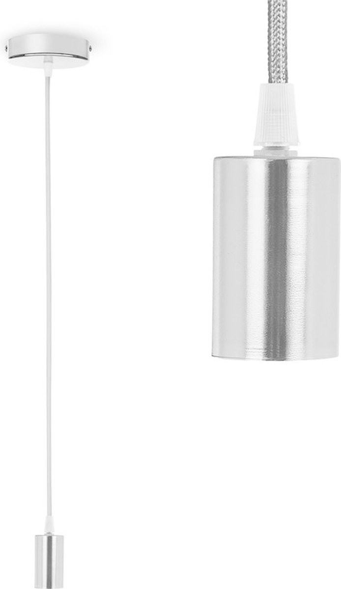 Smartwares IDE-60013 Hanglamp – Zilver – Metaal – Ø 4,2 – Max. 152 cm