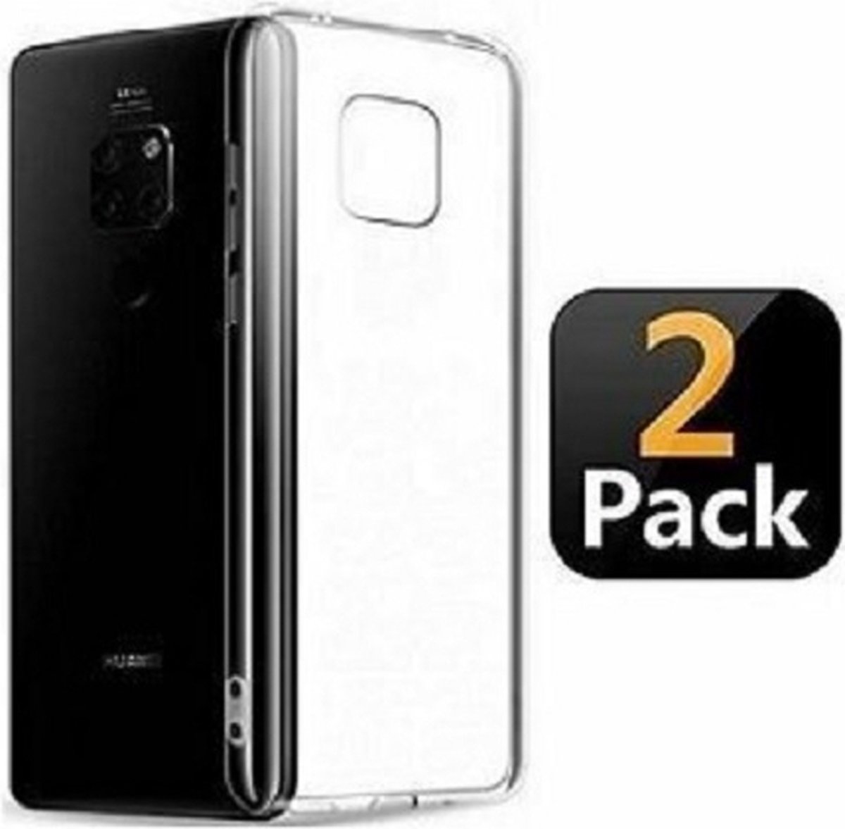 Huawei Mate 20 Pro Hoesje Siliconen TPU Transparant 2x