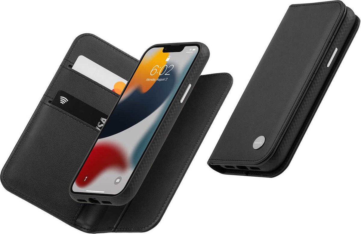 Moshi Overture mobiele telefoon behuizingen 15,5 cm (6.1") Portemonneehouder Zwart