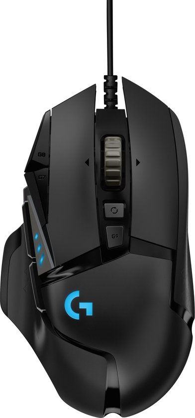 Logitech g502 hero - bedrade gaming muis - 25. 600 dpi - rechtshandig - zwart