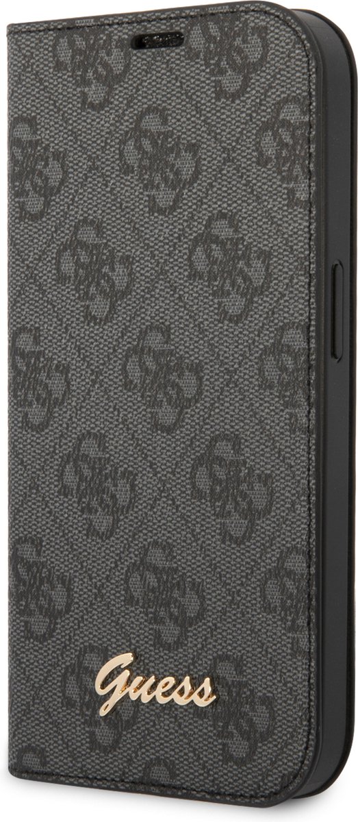 Guess 4G Book Case - Geschikt voor Apple iPhone 14 Pro Max (6.7") - Grijs