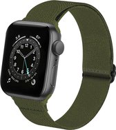 Bracelet de montre adapté pour Apple Watch Strap 42/ 44/45 mm Bracelet en nylon - Bracelet adapté pour Apple Watch 1-8 / SE - 42/ 44/45 mm - Vert foncé
